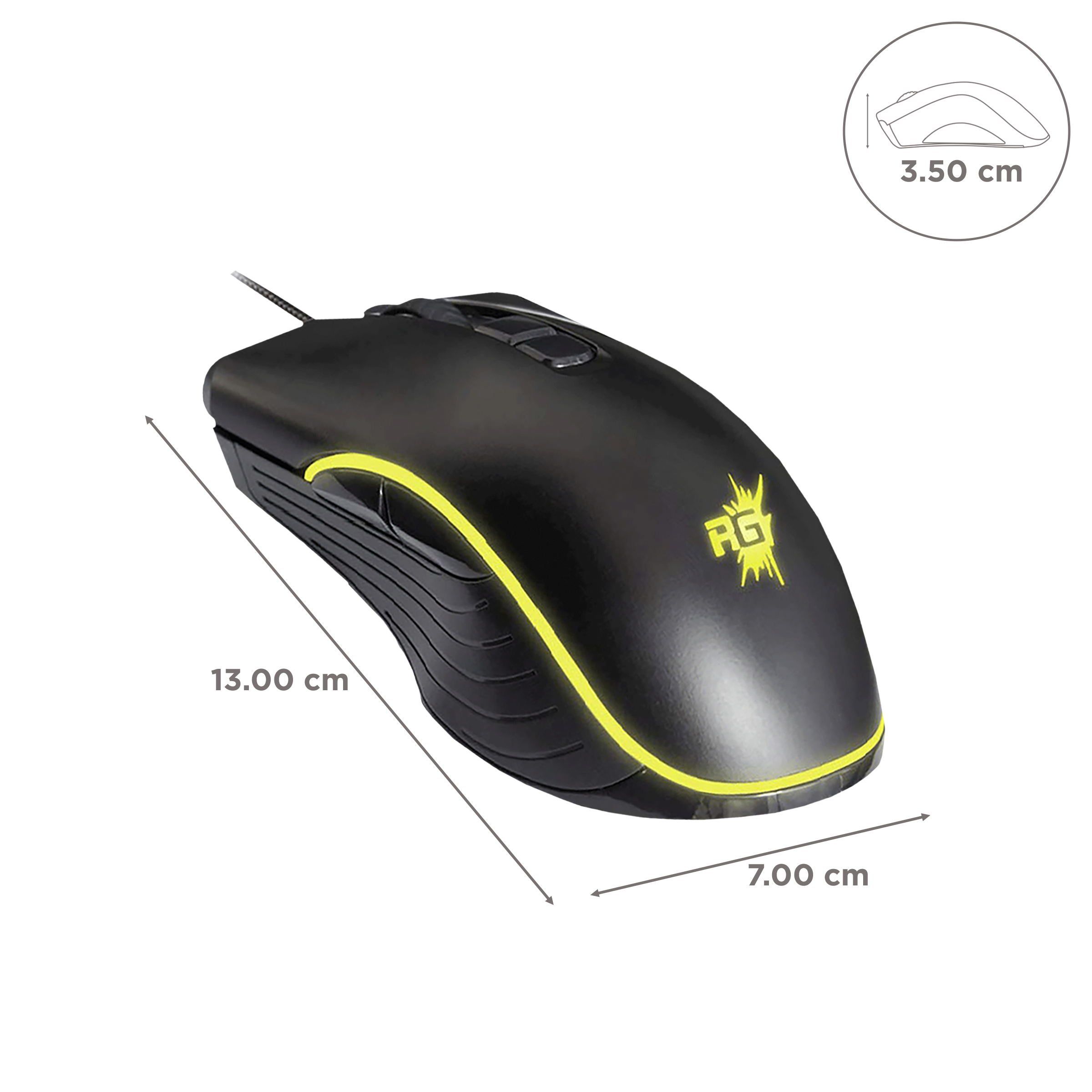 Buy Redgear A20 Wired Optical Gaming Mouse (4800 DPI, Extra Durable